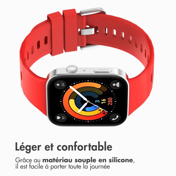 imoshion Bracelet en silicone pour Huawei Watch Fit 3 - Rouge