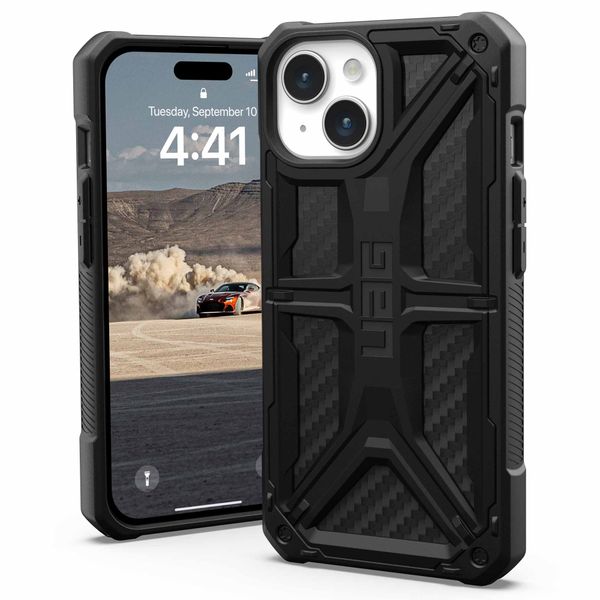 UAG Coque Monarch iPhone 15 - Carbon Fiber