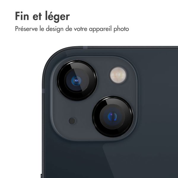 imoshion Lot de 2 protections d'objectif de caméra Apple iPhone 15 / 15 Plus - Noir