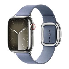 Apple Modern Buckle FineWoven Apple Watch Series 1 t/m 9 / SE (38/40/41 mm) | Series 10 / 11 (42 mm) - Taille L - Lavender Blue