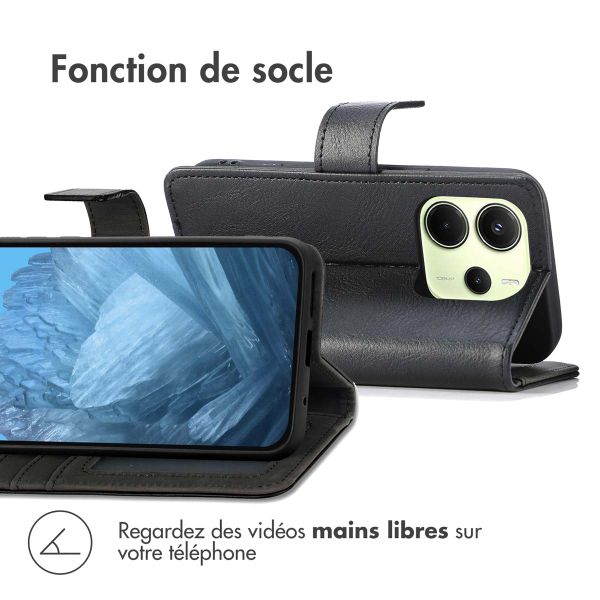 imoshion Étui de télephone portefeuille Xiaomi Redmi Note 14 (4G) - Noir