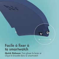 imoshion Bracelet en silicone souple - Connexion universelle 22 mm - Bleu foncé