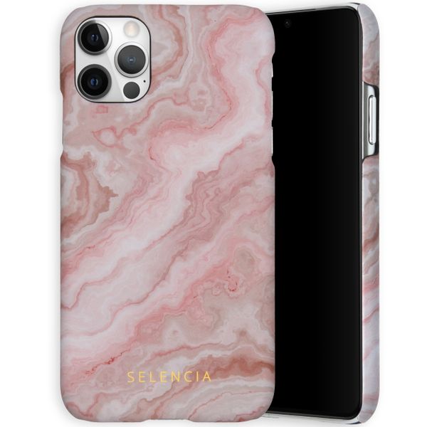 Selencia Coque Maya Fashion iPhone 12 (Pro) - Marble Rose