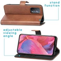 imoshion Étui de télephone portefeuille Oppo A74 (5G) / A54 (5G) - Marron