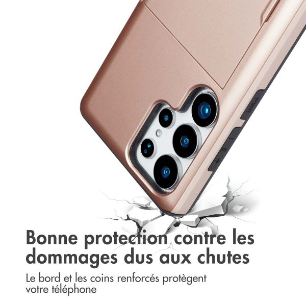 imoshion Coque arrière avec porte-cartes Samsung Galaxy S25 Ultra - Rose Doré