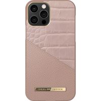 iDeal of Sweden Coque Atelier iPhone 12 (Pro) - Rose Smoke Croco