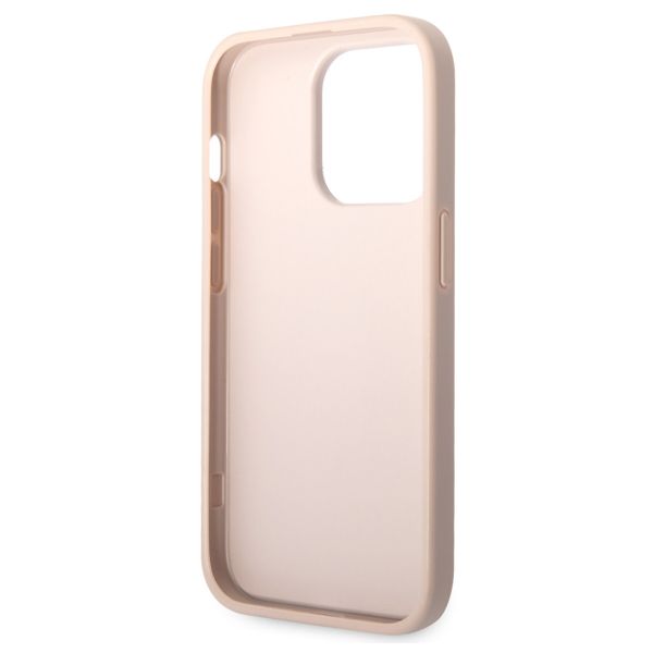 Guess Coque 4G Metal Logo Backcover Apple iPhone 15 Pro - Rose
