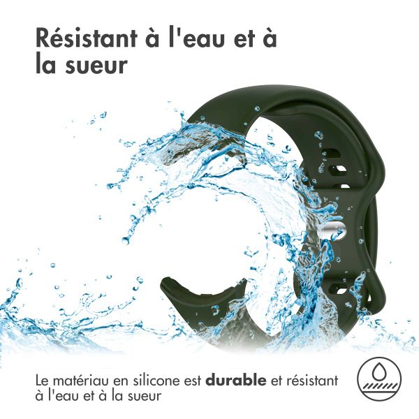 imoshion Bracelet en silicone⁺ Google Pixel Watch / Watch 2 / Watch 3 / Watch 4 (41 mm) - Taille L - Vert foncé