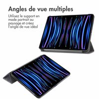 imoshion Coque tablette Design Trifold Apple iPad Pro 11 (2022/2021) - Black Marble
