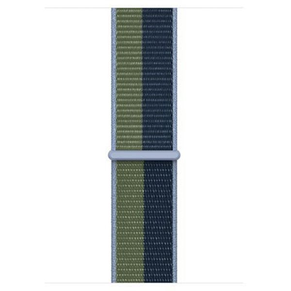 Apple Bracelet Sport Loop Apple Watch Series 1 t/m 11 / SE / Ultra (44/45/46/49 mm) - Abyss Blue/Moss Green