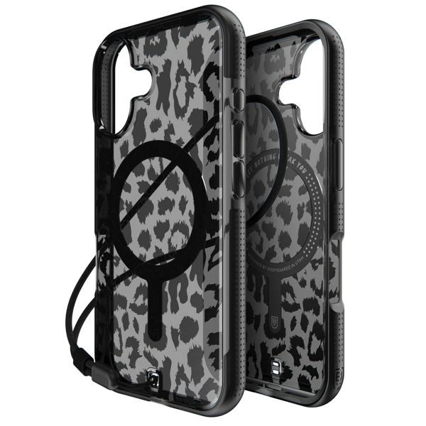 BodyGuardz Coque Ace Pro MagSafe iPhone 16 - Black Leopard