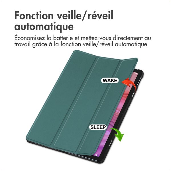 imoshion Coque tablette Trifold Lenovo Tab (2025) - Vert foncé