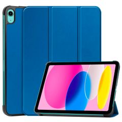 imoshion Coque tablette Trifold Apple iPad 11 (2025) 11 pouces A16 / iPad 10 (2022) 10.9 pouces - Cobalt Blue