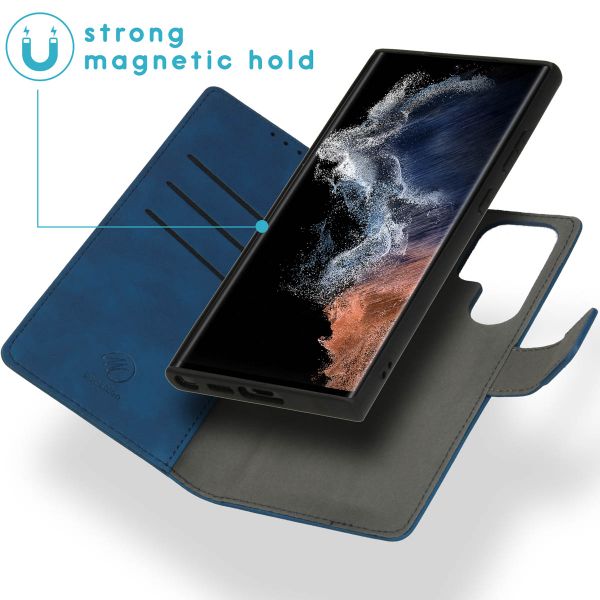 imoshion Etui de télephone luxe 2-en-1 amovible Samsung Galaxy S23 Ultra - Bleu