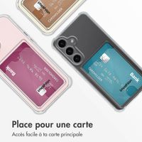 imoshion Coque silicone avec support de passe Samsung Galaxy S24 - Transparent