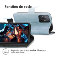 imoshion Étui de télephone portefeuille Xiaomi Poco X5 Pro 5G - Bleu clair