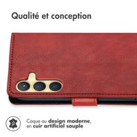 imoshion Étui de téléphone portefeuille Luxe Samsung Galaxy S24 - Rouge