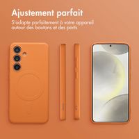 imoshion Coque Couleur avec MagSafe Samsung Galaxy S24 - Neon Orange