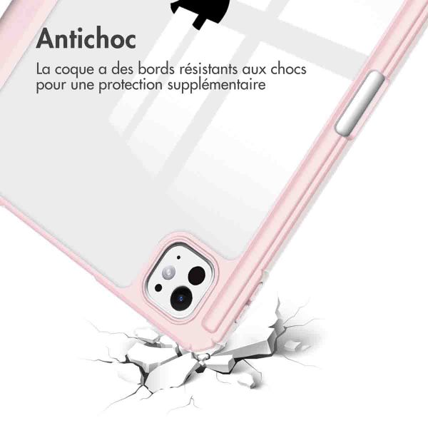 imoshion Coque tablette rigide Trifold Apple iPad Pro 13 (2024) M4 - Rose