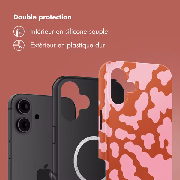 Selencia Coque arrière Vivid avec MagSafe Apple iPhone 16 - Moo’d Blush Pink