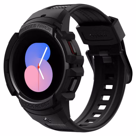 Spigen Rugged Armor™ Pro Case  Samsung Galaxy Watch 4 / 5 - 40 mm - Noir