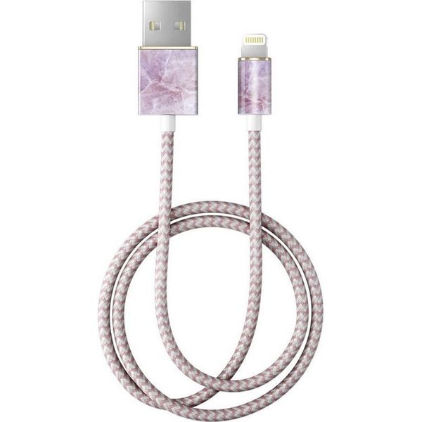 iDeal of Sweden Fashion Lightning vers câble USB - 1m - Pilion Pink Marble