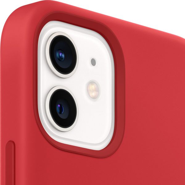 Apple Coque en silicone MagSafe Apple iPhone 12 Mini - Red