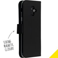 Accezz Étui de télephone Wallet Samsung Galaxy A6 (2018) - Noir