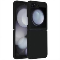 Accezz Coque Liquid Silicone Samsung Galaxy Z Flip 5 - Noir