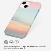 Selencia Aurora Coque Fashion iPhone 14 - ﻿Coque durable - 100 % recyclée - Sky Sunset Multicolor