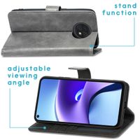 imoshion Étui de télephone portefeuille de luxe Xiaomi Redmi Note 9T (5G) - Gris