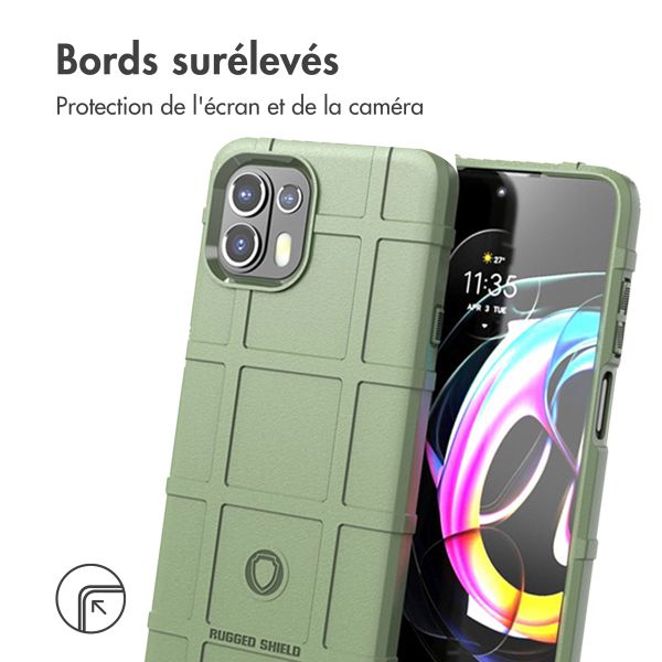 imoshion Coque Rugged Shield Motorola Edge 20 Lite - Vert foncé