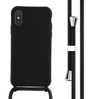 imoshion Coque en silicone avec cordon Apple iPhone X / Xs - Noir
