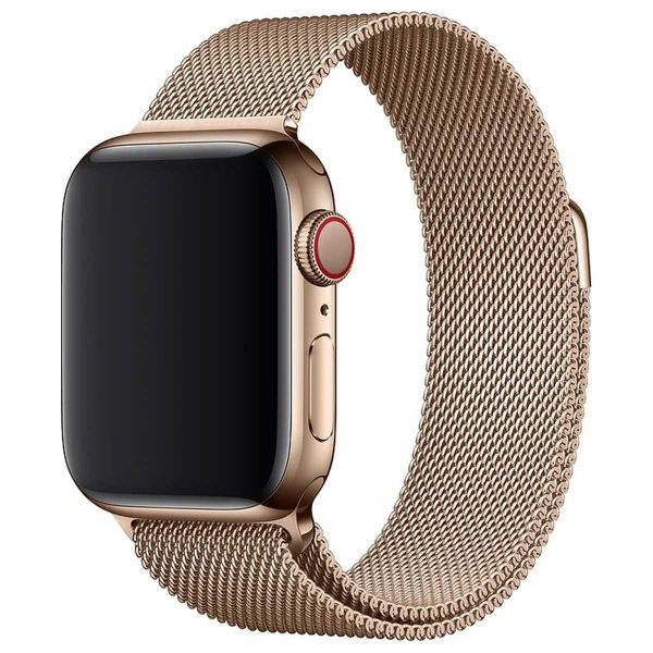 Apple ﻿Bracelet à boucle Milanais Apple Watch Series 1-9 / SE - 38/40/41 mm / Series 10 - 42 mm - Dorée