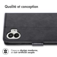 imoshion Étui de téléphone portefeuille Luxe Nothing Phone (2) - Noir