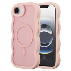 Selencia Coque arrière Wavy avec MagSafe Apple iPhone 16e - Soft Pink