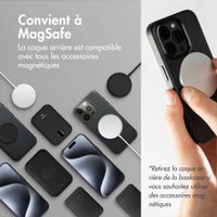 Accezz Étui de télephone portefeuille en cuir 2-en-1 avec MagSafe Apple iPhone Air - Onyx Black