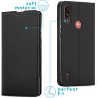 imoshion Étui de téléphone Slim Folio Motorola Moto E7i Power - Noir