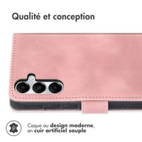 imoshion Etui de téléphone portefeuille avec cordon Samsung Galaxy A15 (4G/5G) - Rose