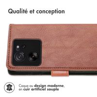 imoshion Étui de téléphone portefeuille Luxe Xiaomi 13T / 13T Pro - Brun