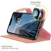 Accezz Étui de télephone Wallet Apple iPhone 13 Pro - Rose Doré