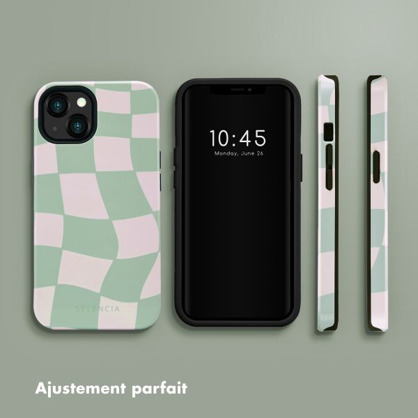 Selencia Coque arrière Vivid Tough iPhone 13 - Groovy Sage Green