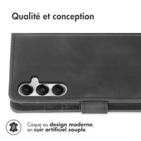 imoshion Etui de téléphone portefeuille avec cordon Samsung Galaxy A55 - Noir