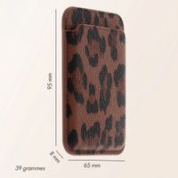 Selencia Porte-cartes Sabi avec MagSafe - Mocha Brown