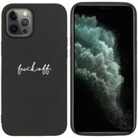 imoshion Coque Design iPhone 12 Pro Max - Fuck Off - Noir