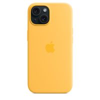 Apple Coque en silicone MagSafe Apple iPhone 15 - Sunshine
