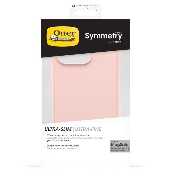 OtterBox Coque Symmetry MagSafe Apple iPhone 16 Pro - Ballet Shoes Rose