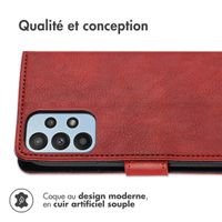 imoshion Étui de téléphone portefeuille Luxe Samsung Galaxy A23 (5G) - Rouge