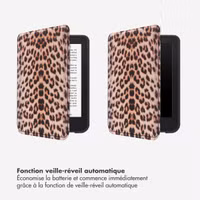 Selencia Étui de liseuse portefeuille Vivid Kobo Clara Colour / Clara BW - Wild Leo