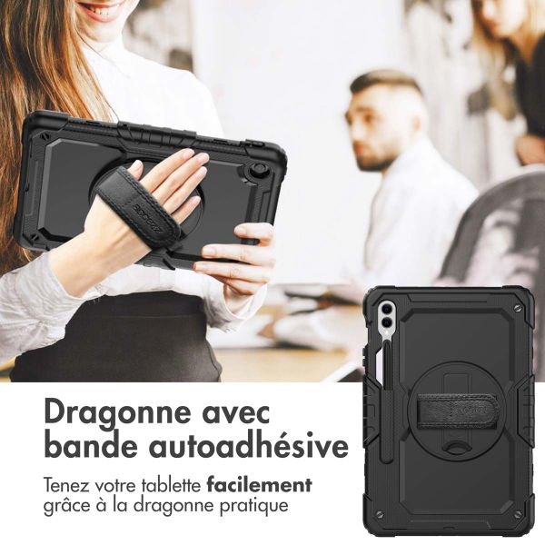 Accezz Coque arrière Defender XT Samsung Galaxy Tab S10 Plus / Tab S9 FE Plus / Tab S9 Plus - Noir